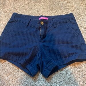 Lilly pulitzer navy blue chino shorts 10